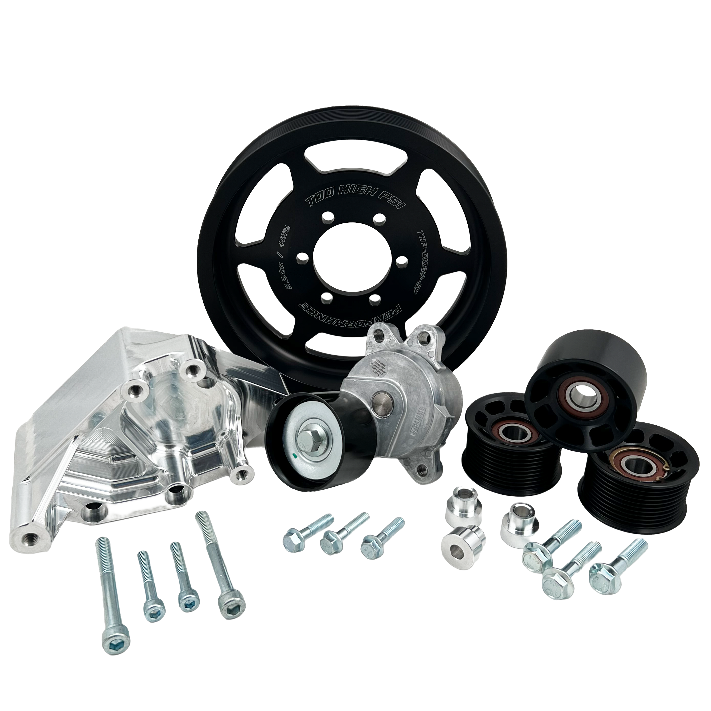 Camaro/CTSV - LT1/LT4 10 rib Supercharger Drive Package - includes +15% or +28% Lower Pulley