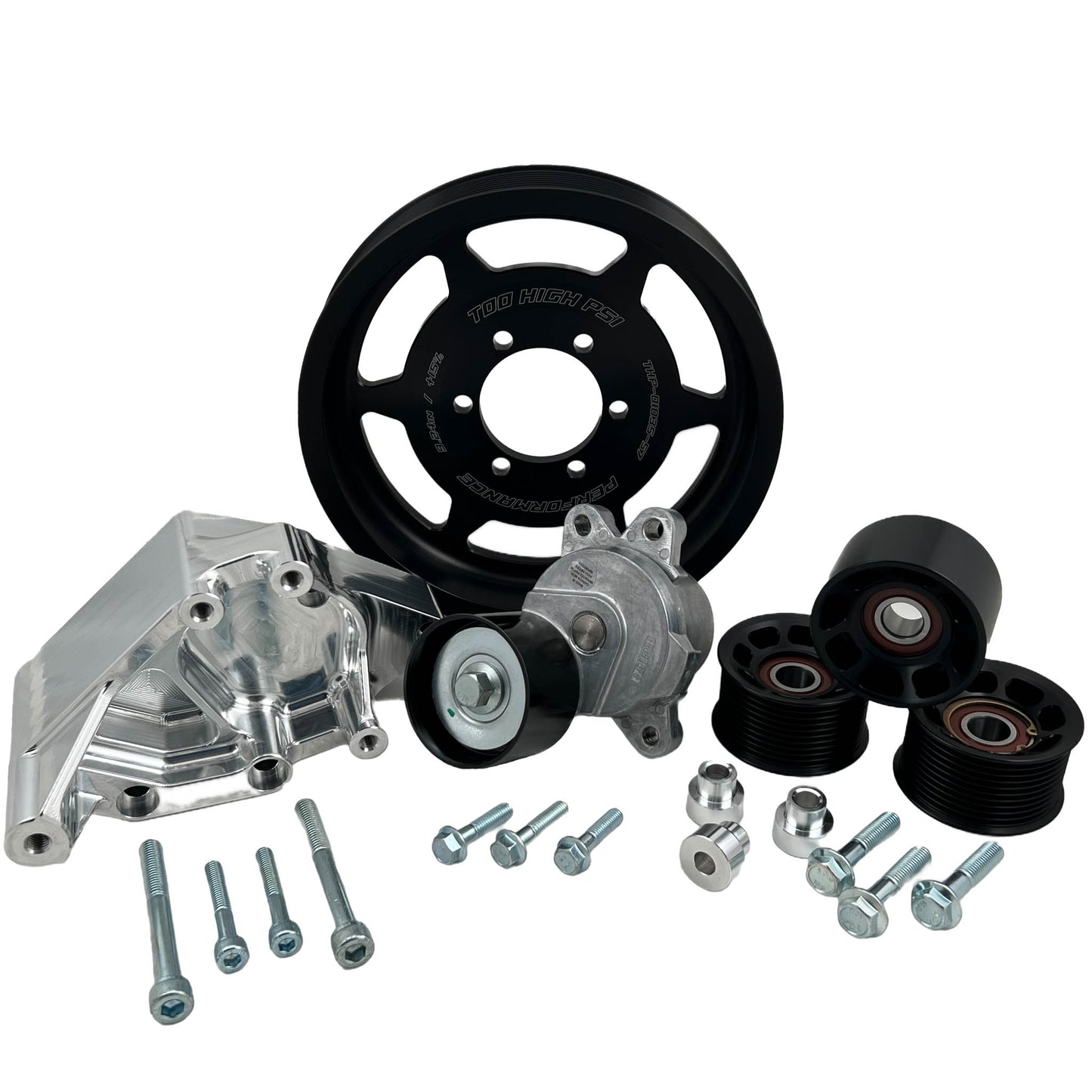 Camaro/CTSV - LT1/LT4 10 rib Supercharger Drive Package - includes +15% or +28% Lower Pulley